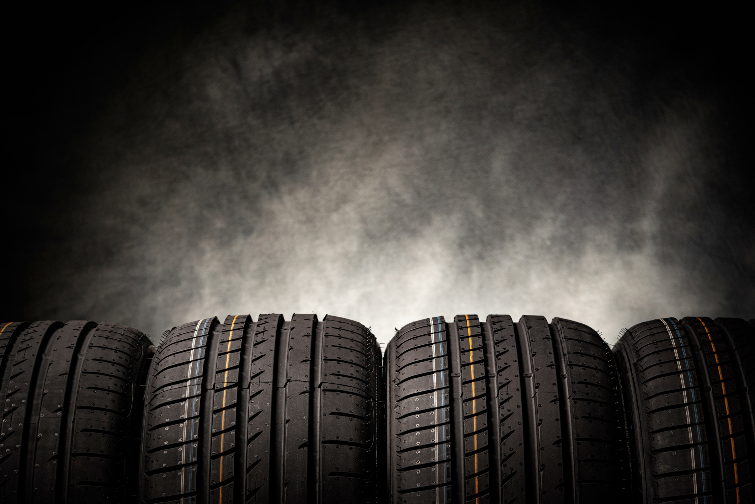 Tire stack background.